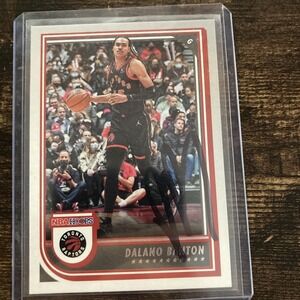 Dalano Banton Signed 2022-23 Panini NBA Hoop #43 Toronto Raptors Basketball Card